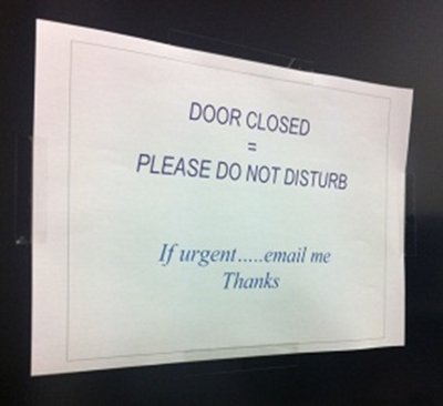 My “closed door” 100% engagement policy