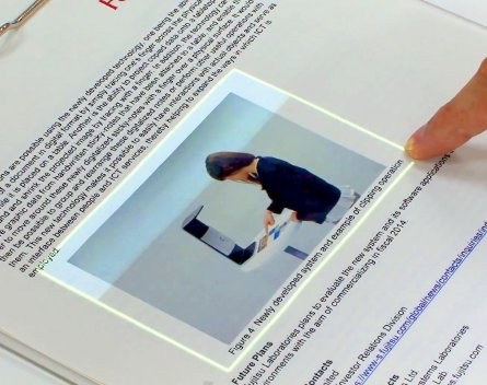 Fujitsu turns documents into touchscreens