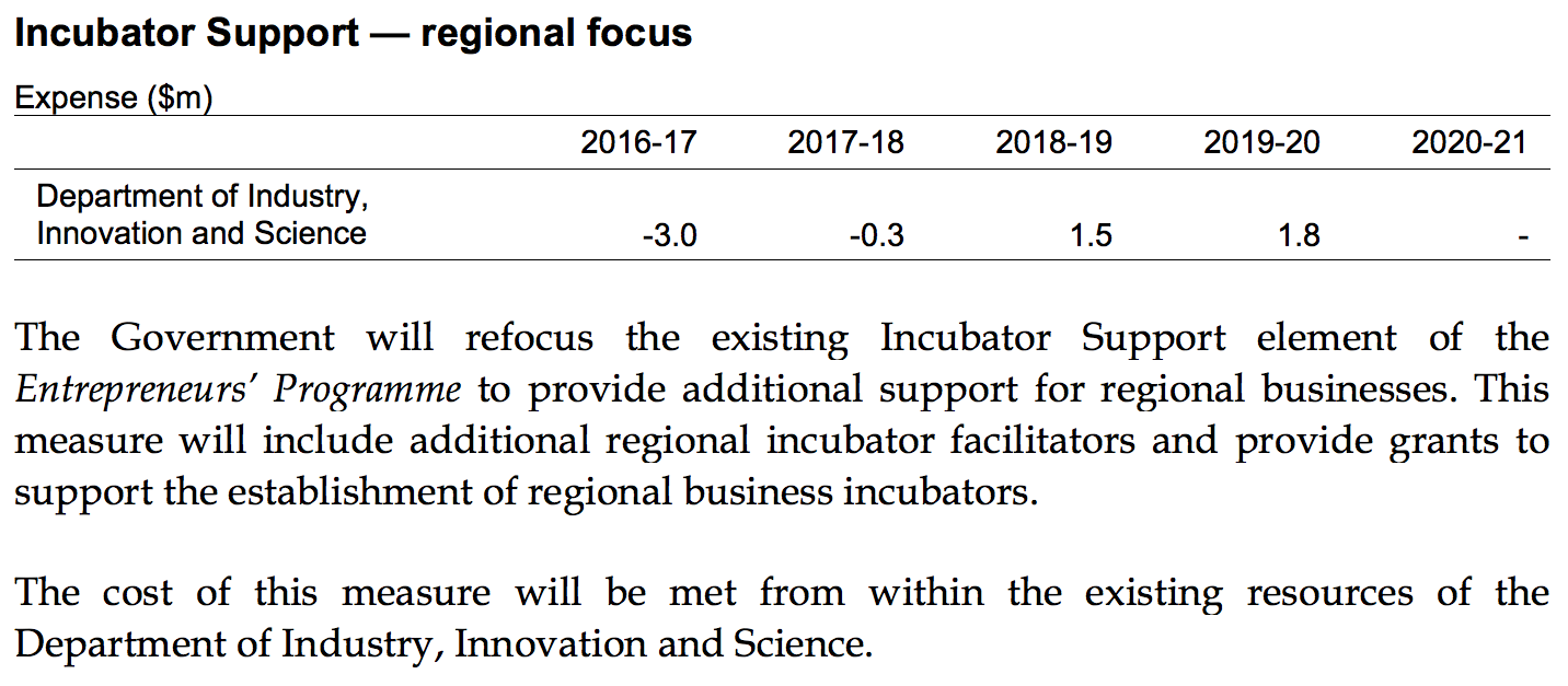 Budget Measures 2017-18 - Part 2: Expense Measures [page 132]