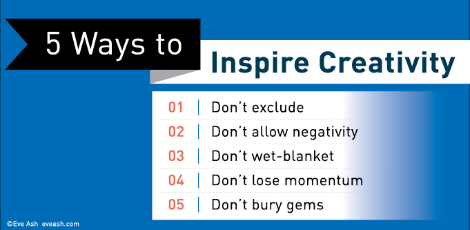 Five ways to inspire creativity