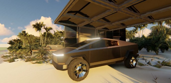 Is Elon’s Cybertruck too big for your garage? This Aussie startup’s flat-packed, solar-powered carport has you covered