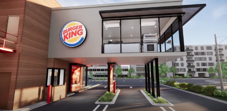 Burger King unveils ‘touchless’ store concept with suspended kitchens, conveyor belts and canopies