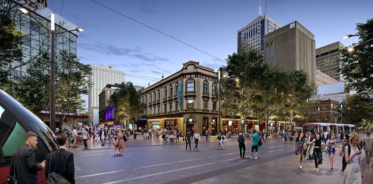 Car-free development on George Street will see ‘European-style boulevard’ for Sydney