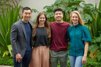 Startmate accelerator team Paul Redfern, Megan Woff, Euwyn Goh and Lauren Capelin.