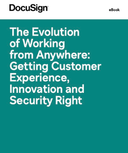 eBook: The evolution of working from anywhere: Getting customer experience, innovation and security right