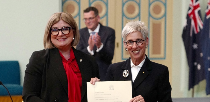 Natalie Suleyman sworn in as Victoria’s Minister for Small Business in Dan Andrews’ new-look leadership team