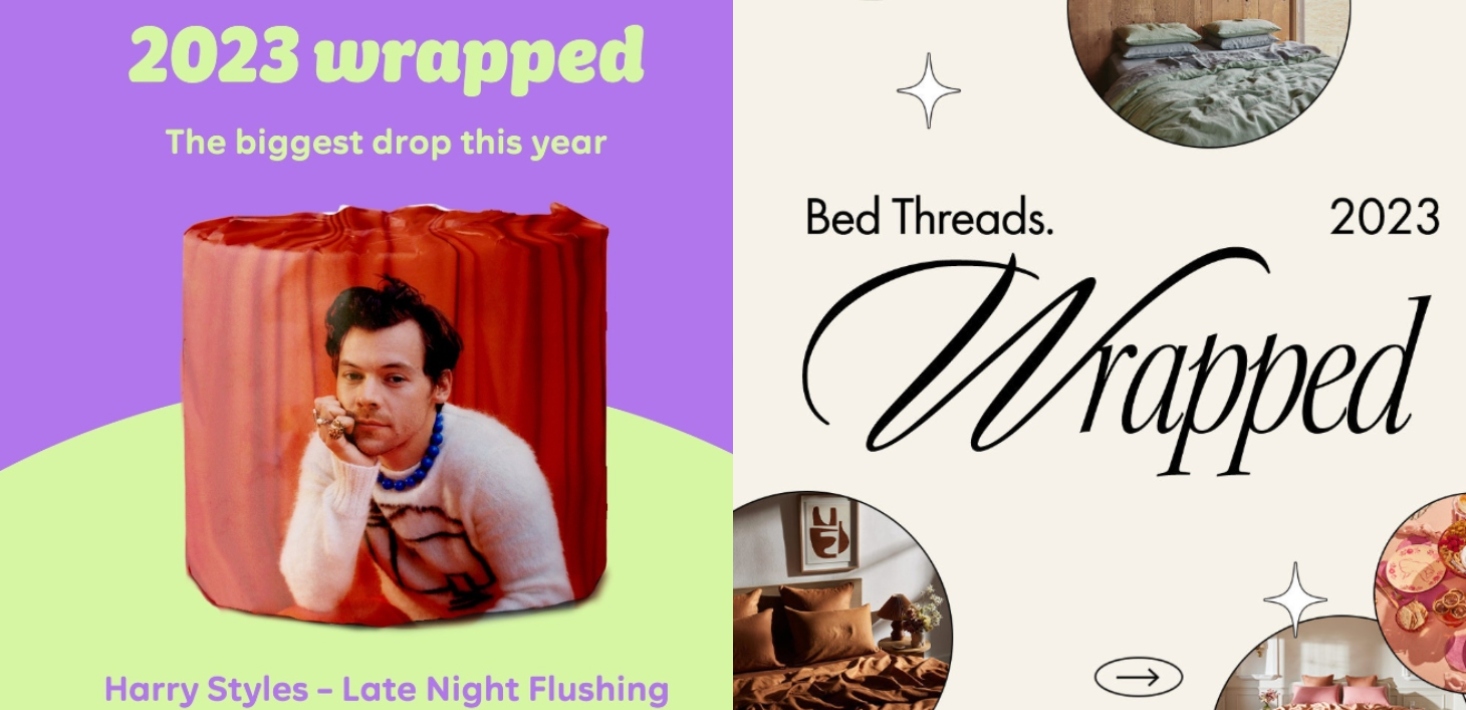 Bed Threads and Who Gives A Crap are borrowing from Spotify Wrapped -- and you should too