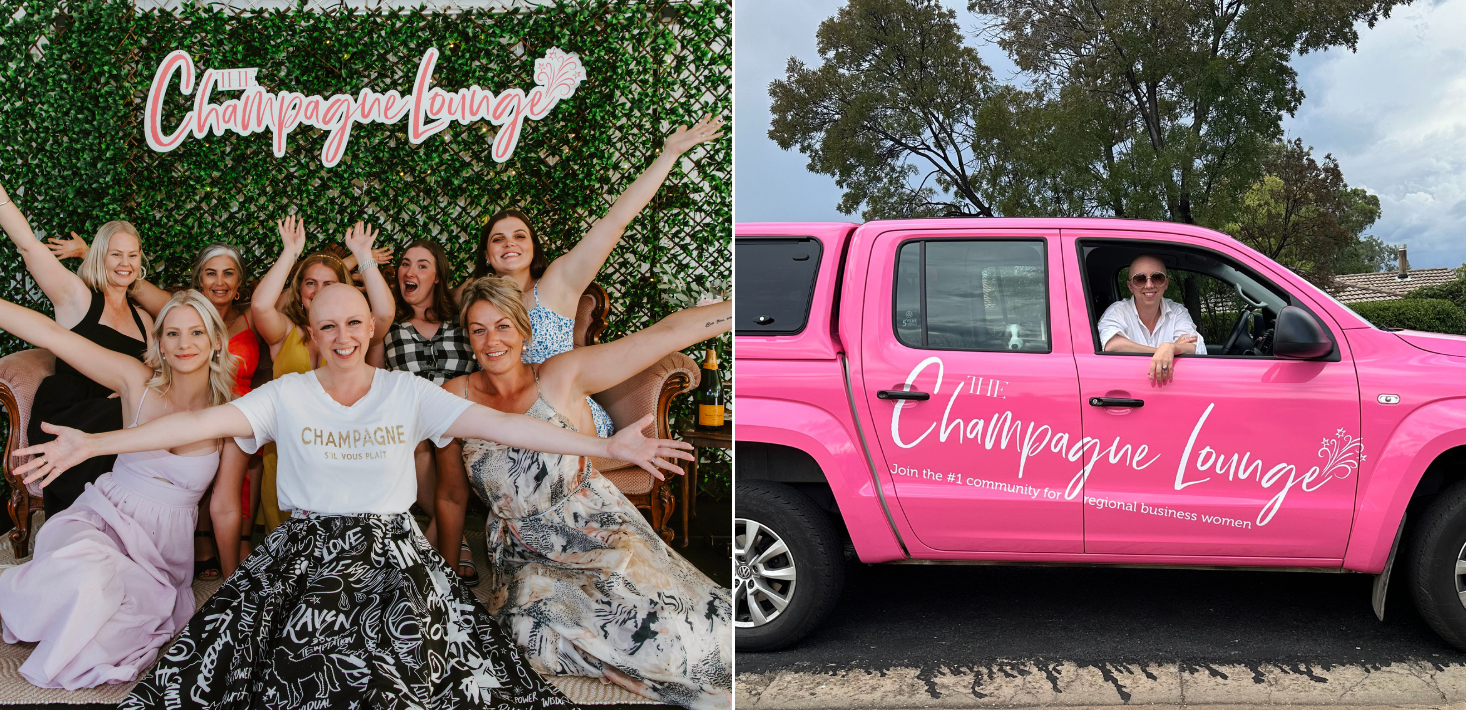 How The Champagne Lounge is combating loneliness with its cheer squad for regional businesswomen